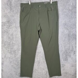 Mizzen + Main Pants Mens 38x32 Helmsman Slim Performance Stretch Chino Tech Golf